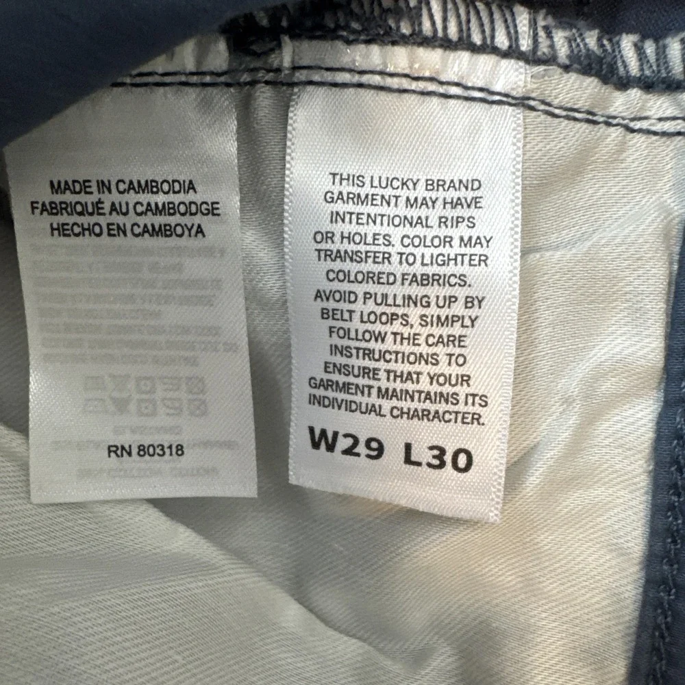 Lucky Brand Men’s Slim Straight Jeans — Navy Blue